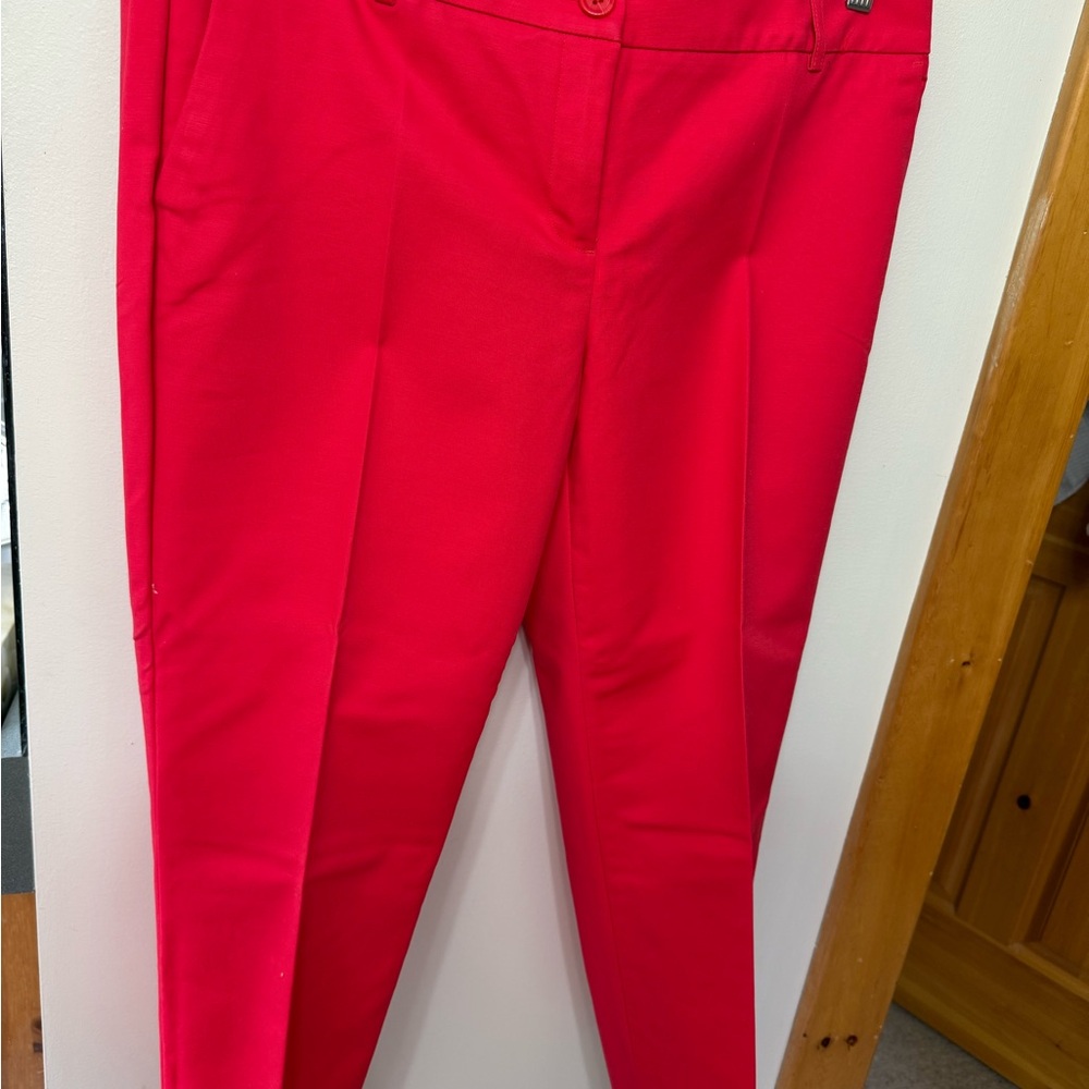 Dalia Red/Orange Straight Leg Pants